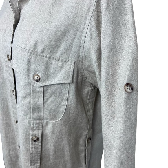 Willis & Geiger Outfitters Safari Shirt Dress
Long Khaki Button Front Linen - Picture 7 of 11